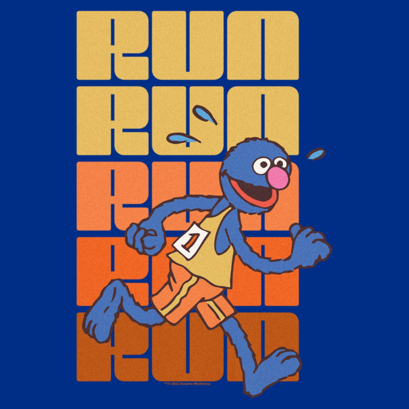 Junior's Sesame Street Grover Run Repeat T-Shirt