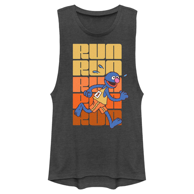 Junior's Sesame Street Grover Run Repeat Festival Muscle Tee