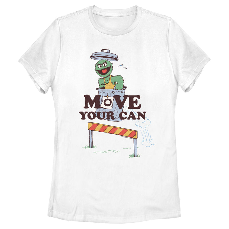 Women's Sesame Street Oscar the Grouch Move Your Can T-Shirt