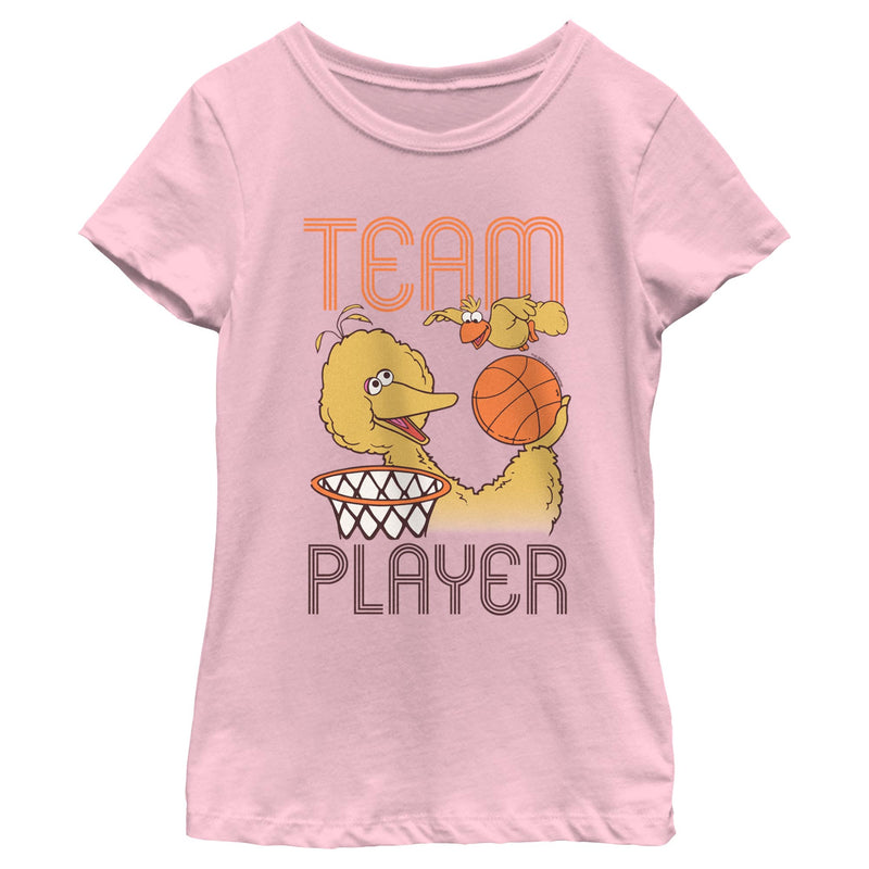 Girl's Sesame Street Big Bird Team Player T-Shirt