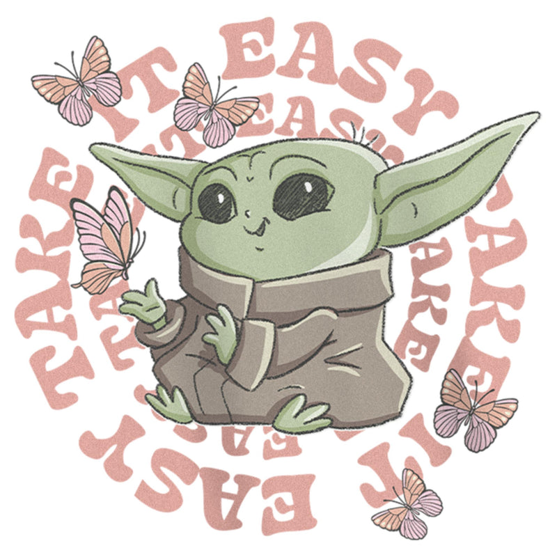 Girl's Star Wars: The Mandalorian Grogu Take It Easy T-Shirt