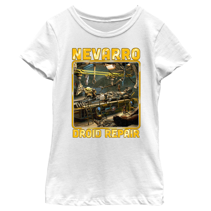 Girl's Star Wars: The Mandalorian Nevarro Droid Repair T-Shirt