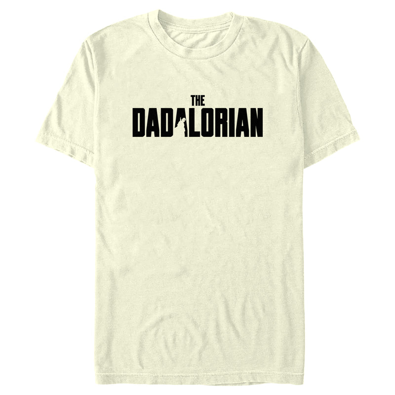 Men's Star Wars: The Mandalorian Father's Day The Dadalorian Black Logo T-Shirt