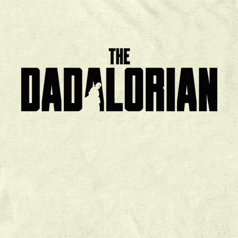 Men's Star Wars: The Mandalorian Father's Day The Dadalorian Black Logo T-Shirt