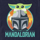 Men's Star Wars: The Mandalorian Cute Cartoon Din Djarin and Grogu T-Shirt