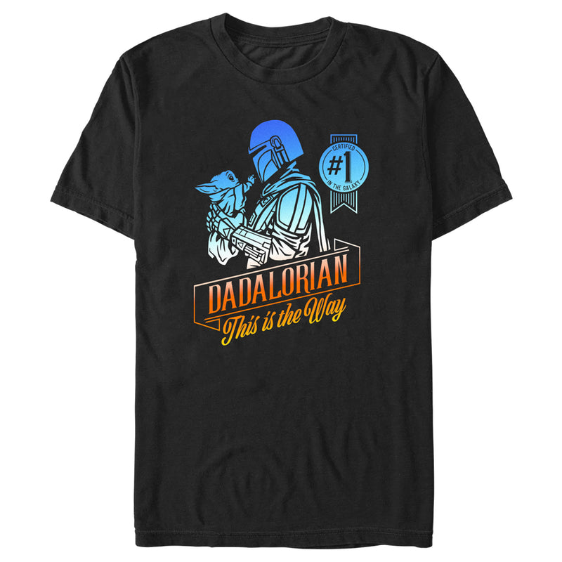 Men's Star Wars: The Mandalorian Father's Day This Is the Way Badge T-Shirt