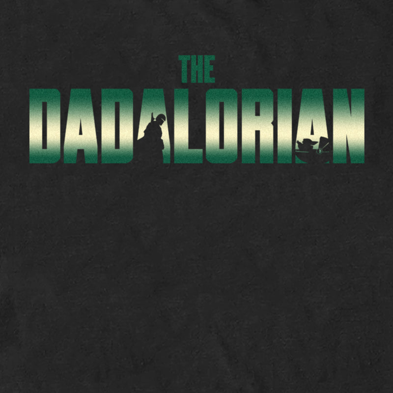 Men's Star Wars: The Mandalorian Father's Day The Dadalorian Green Logo T-Shirt