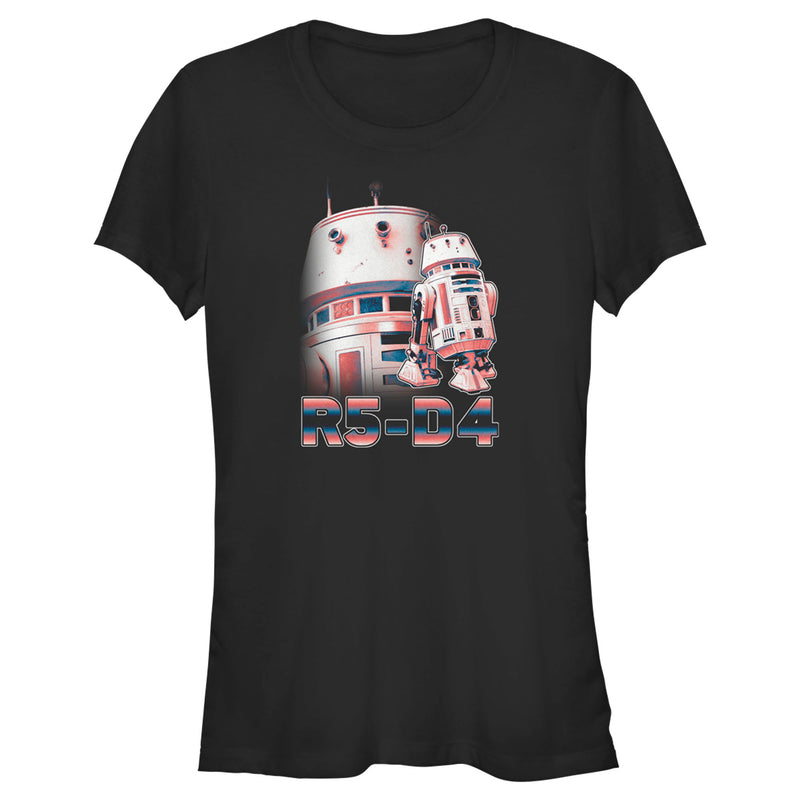 Junior's Star Wars: The Mandalorian R5-D4 Portrait T-Shirt