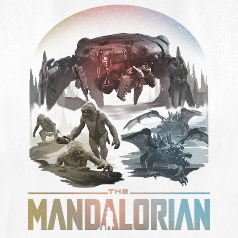 Women's Star Wars: The Mandalorian The Mines of Mandalore Characters T-Shirt