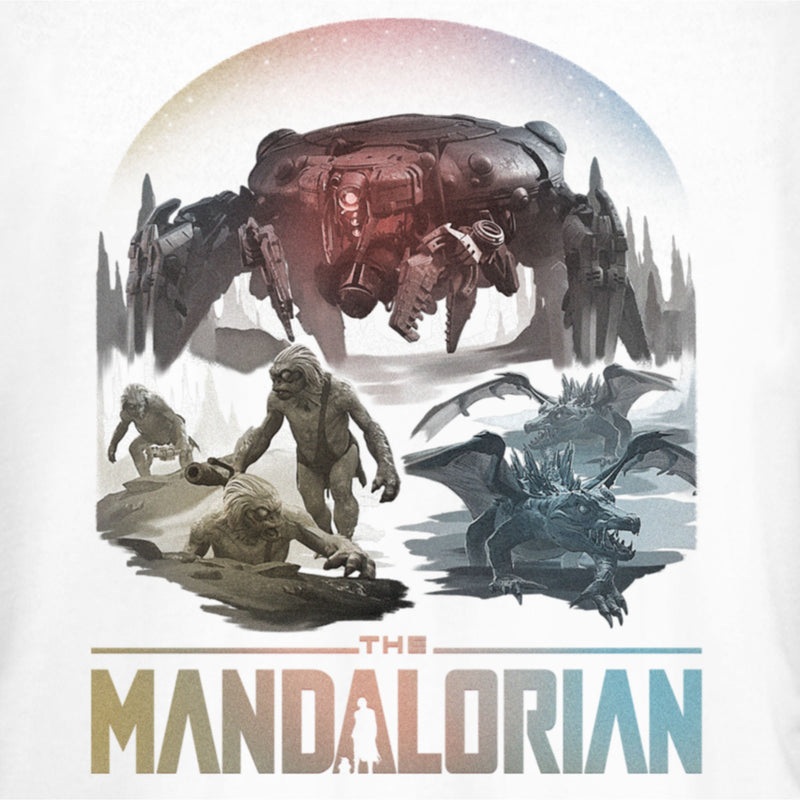 Junior's Star Wars: The Mandalorian The Mines of Mandalore Characters T-Shirt