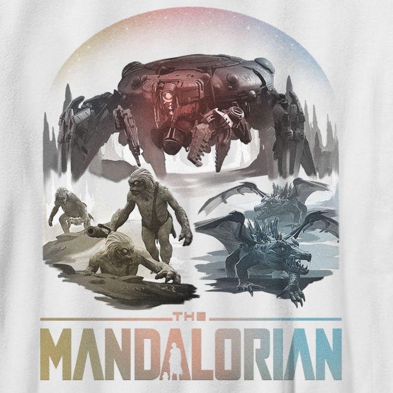 Boy's Star Wars: The Mandalorian The Mines of Mandalore Characters T-Shirt