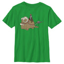 Boy's Star Wars: The Mandalorian Christmas Lights Bantha T-Shirt