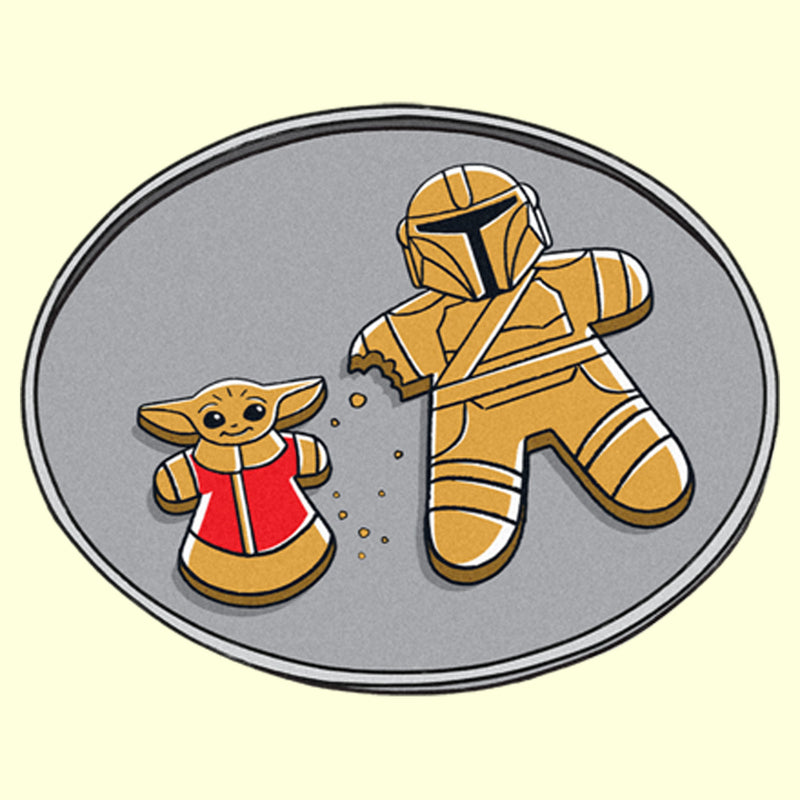 Men's Star Wars: The Mandalorian Gingerbread Cookies Mando Grogu T-Shirt
