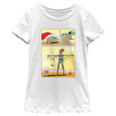 Girl's Star Wars: The Mandalorian IG-11 Christmas Tree Comic T-Shirt