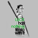 Men's Star Wars: The Force Awakens St. Patrick's Day Rey Luck Quote T-Shirt