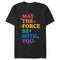 Men's Star Wars Pride Rainbow May The Force Be With You T-Shirt