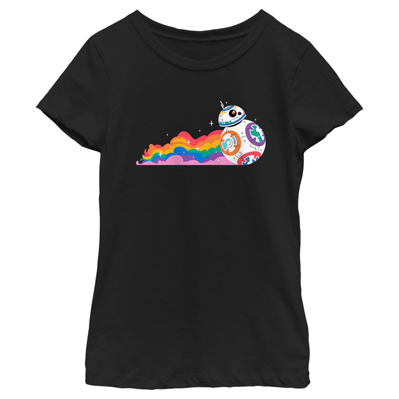 Girl's Star Wars Pride Rainbow BB-8 T-Shirt