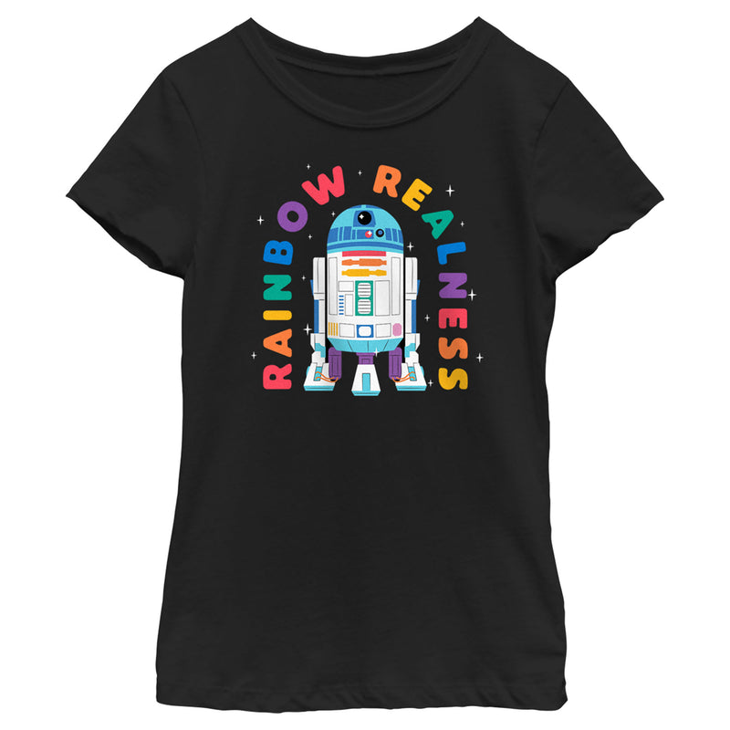 Rainbow Sun Pride Girl\'s Realness Fifth Wars R2-D2 – T-Shirt Star