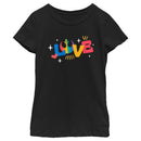 Girl's Star Wars Pride Rainbow Love Rebel Alliance T-Shirt