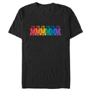 Men's Star Wars Pride Rainbow R2-D2 Line Up T-Shirt