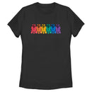 Women's Star Wars Pride Rainbow R2-D2 Line Up T-Shirt