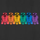 Women's Star Wars Pride Rainbow R2-D2 Line Up T-Shirt