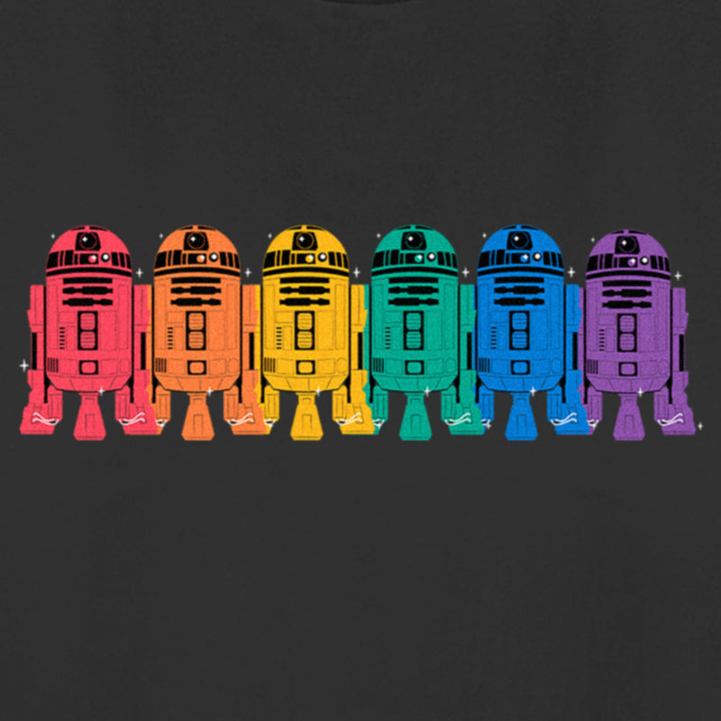 Women's Star Wars Pride Rainbow R2-D2 Line Up T-Shirt