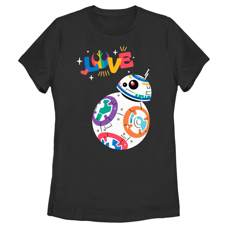 Women's Star Wars Pride Rainbow Love BB-8 T-Shirt