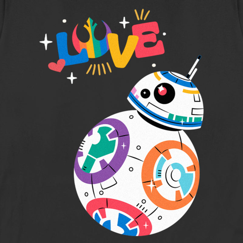 Women's Star Wars Pride Rainbow Love BB-8 T-Shirt