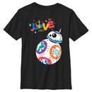 Boy's Star Wars Pride Rainbow Love BB-8 T-Shirt