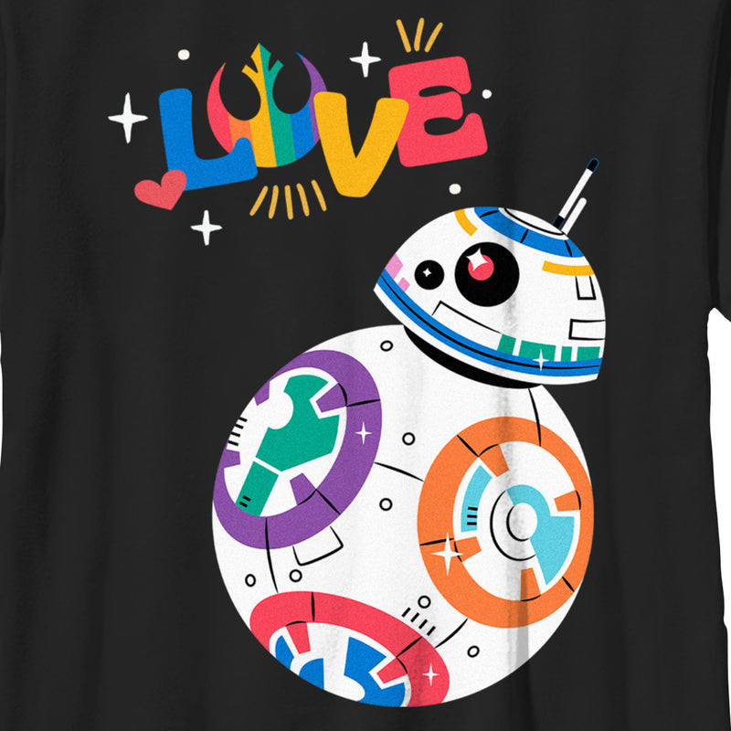 Boy's Star Wars Pride Rainbow Love BB-8 T-Shirt
