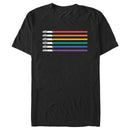 Men's Star Wars Pride Rainbow Lightsabers T-Shirt