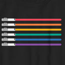 Boy's Star Wars Pride Rainbow Lightsabers T-Shirt