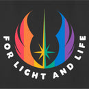 Women's Star Wars Pride Rainbow Jedi Order Symbol For Light and Life T-Shirt