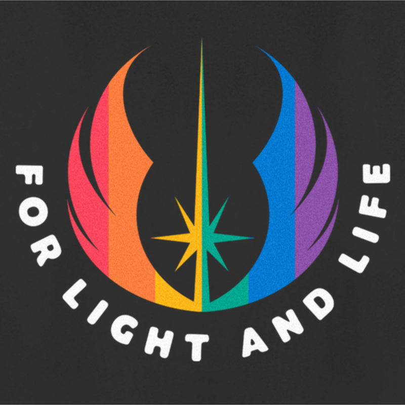 Women's Star Wars Pride Rainbow Jedi Order Symbol For Light and Life T-Shirt