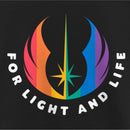 Girl's Star Wars Pride Rainbow Jedi Order Symbol For Light and Life T-Shirt