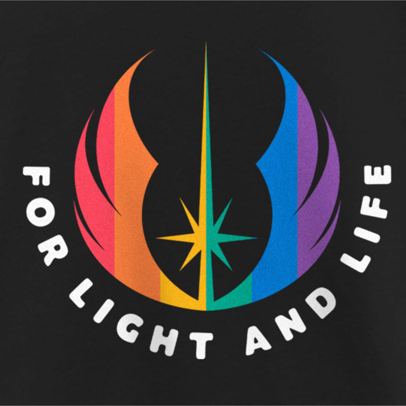 Girl's Star Wars Pride Rainbow Jedi Order Symbol For Light and Life T-Shirt