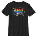 Boy's Star Wars Pride Rainbow Logo Icons T-Shirt