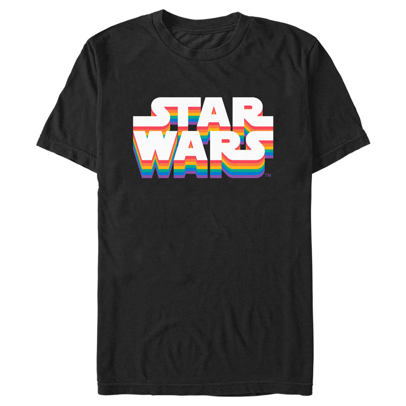 Men's Star Wars Pride Rainbow Classic Logo T-Shirt