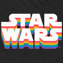 Men's Star Wars Pride Rainbow Classic Logo T-Shirt