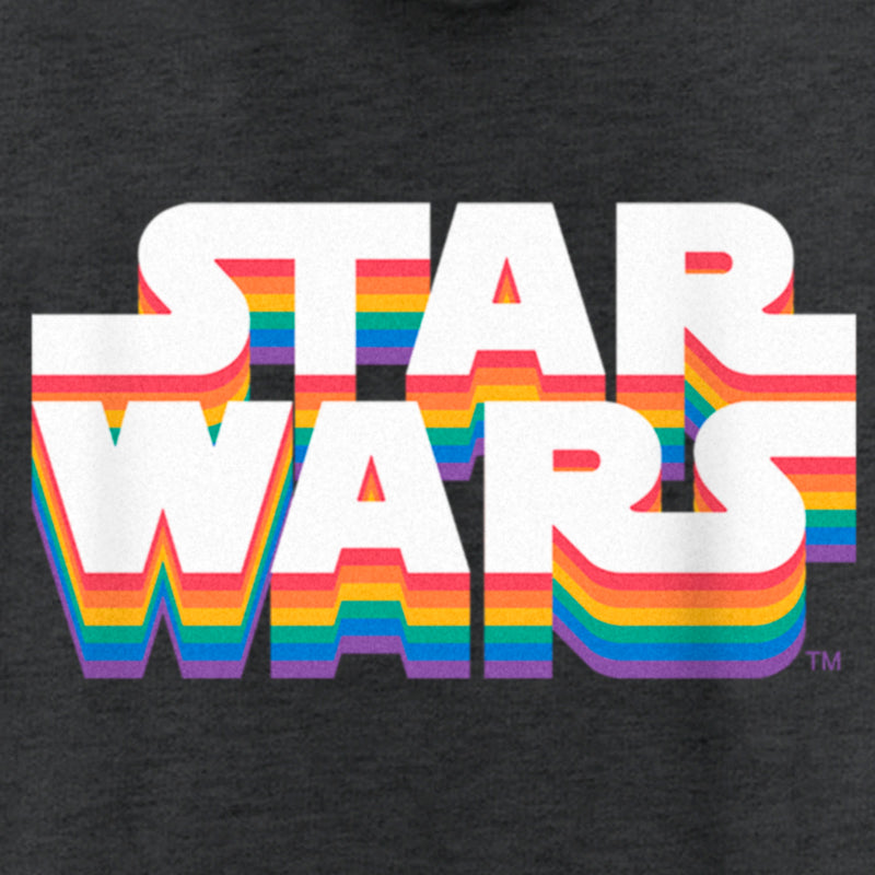 Women's Star Wars Pride Rainbow Classic Logo Racerback Tank Top