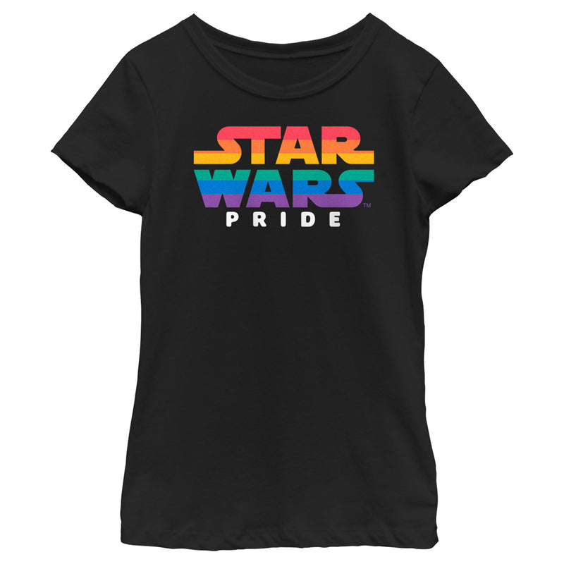 Girl's Star Wars Pride Rainbow Logo T-Shirt