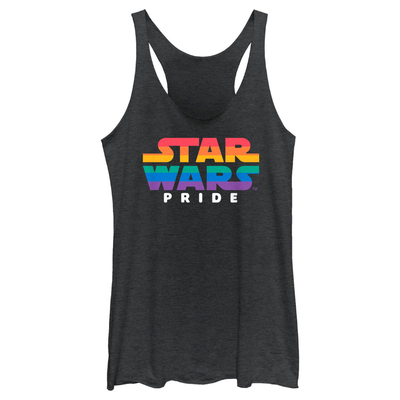 Women's Star Wars Pride Rainbow Logo Racerback Tank Top