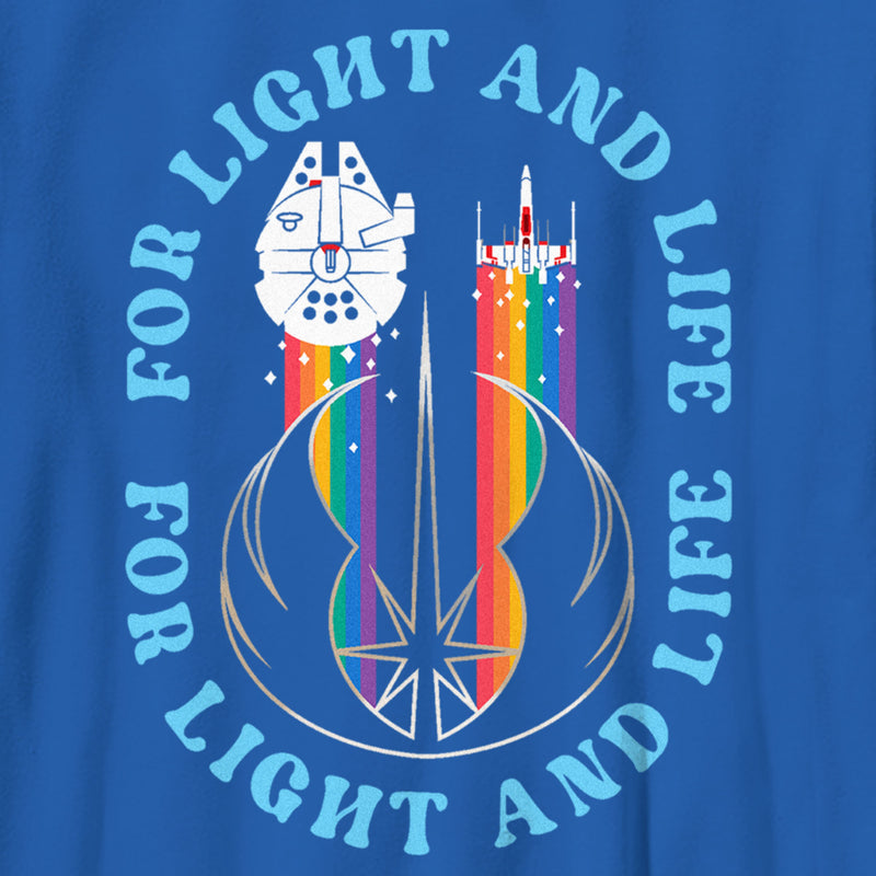 Boy's Star Wars Pride Rainbow For Light and Life T-Shirt