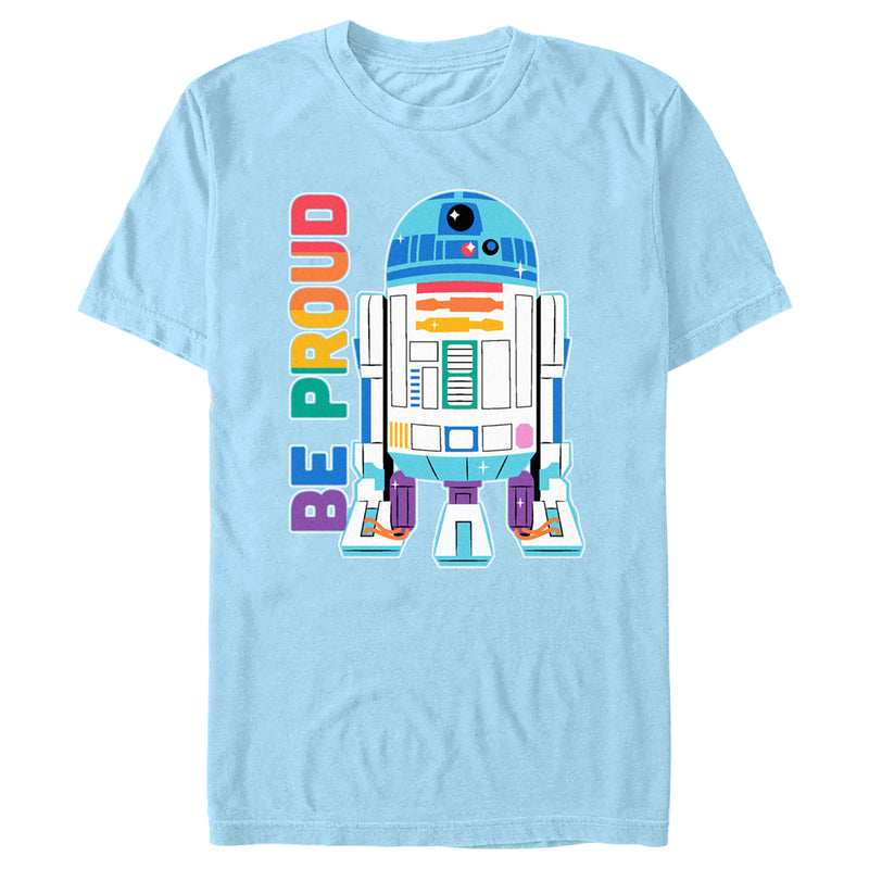 Men's Star Wars Pride Rainbow R2-D2 Be Proud T-Shirt