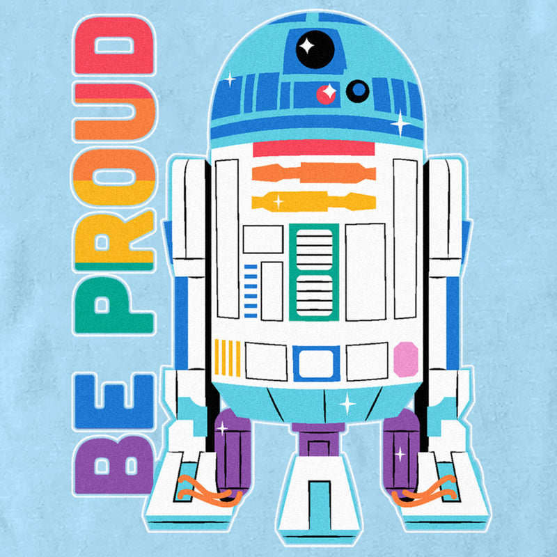 Men's Star Wars Pride Rainbow R2-D2 Be Proud T-Shirt