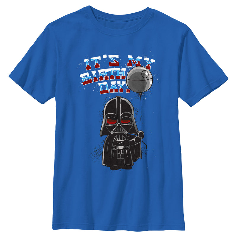 Boy's Star Wars Darth Vader It's My Birthday T-Shirt