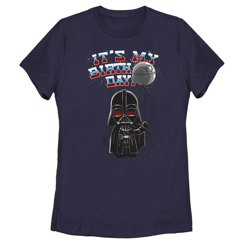 Women's Star Wars Darth Vader It's My Birthday T-Shirt