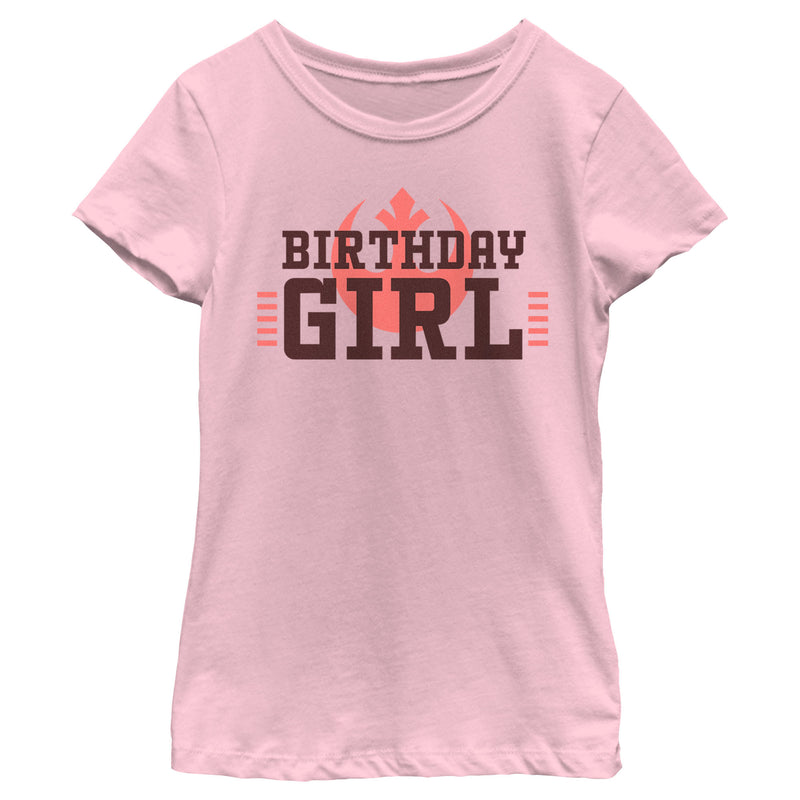 Girl's Star Wars Rebel Alliance Birthday Girl T-Shirt