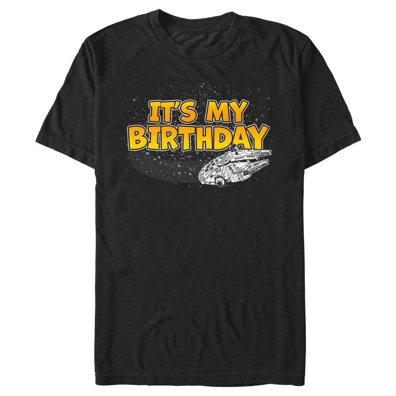 Men's Star Wars Millennium Falcon It's My Birthday T-Shirt